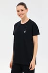 W Crew Neck Graphic Tee Logolu Bisiklet Yaka Kadın T Shirt S2214823817 SİYAH