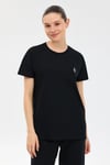 W Crew Neck Graphic Tee Logolu Bisiklet Yaka Kadın T Shirt S2214823817 SİYAH