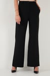 Wide Leg Orta Yüksek Bel Bol Paça Kumaş Kadın Pantolon 6522974 SİYAH