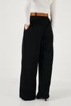 Wide Leg Yüksek Bel Bol Paça Kemer Detaylı Kadın Pantolon 6923855 SİYAH