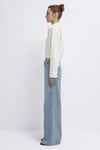 Wide Leg Yüksek Bel Geniş Paça Jeans Kadın Kot Pantolon 1010763-A3902 AÇIK MAVİ