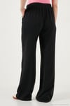 Wide Leg Yüksek Bel Geniş Paça Kadın Pantolon 668YP5424 SİYAH