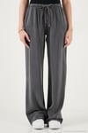 Wide Leg Yüksek Bel Geniş Paça Kadın Pantolon 668YP5424 ANTRASİT