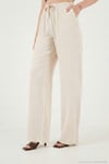Wide Leg Yüksek Bel Geniş Paça Kadın Pantolon 668YP5424 TAŞ
