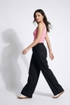 Wide Leg Yüksek Bel Geniş Paça Kadın Pantolon 668YP5424 SİYAH