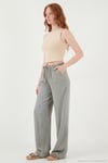 Wide Leg Yüksek Bel Geniş Paça Kadın Pantolon 668YP5424 AÇIK HAKİ