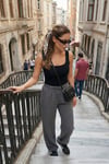 Wide Leg Yüksek Bel Geniş Paça Kadın Pantolon 668YP5424 ANTRASİT