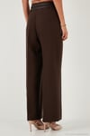 Wide Leg Yüksek Bel Geniş Paça Kemerli Kadın Pantolon 68351245 KAHVE