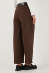 Wide Leg Yüksek Bel Geniş Paça Kemerli Kadın Pantolon 68351223 KAHVE