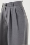 Wide Leg Yüksek Bel Geniş Paça Palazzo Kadın Pantolon 5866290 GRİ