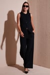 Wide Leg Yüksek Bel Geniş Paça Palazzo Kadın Pantolon 65271262 SİYAH