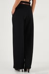 Wide Leg Yüksek Bel Geniş Paça Palazzo Kadın Pantolon 65271262 SİYAH