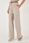 Wide Leg Yüksek Bel Geniş Paça Palazzo Kadın Pantolon 65271262 TAŞ