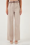Wide Leg Yüksek Bel Geniş Paça Palazzo Kadın Pantolon 65271262 TAŞ