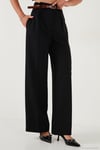 Wide Leg Yüksek Bel Geniş Paça Palazzo Kadın Pantolon 65271262 SİYAH