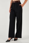 Wide Leg Yüksek Bel Geniş Paça Palazzo Kadın Pantolon 65271262 SİYAH