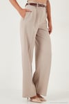 Wide Leg Yüksek Bel Geniş Paça Palazzo Kadın Pantolon 65271262 TAŞ