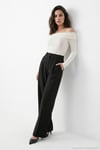Wide Leg Yüksek Bel Geniş Paça Pileli Kadın Pantolon 6923871 SİYAH
