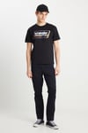 Wrangler % 100 Pamuk Regular Fit Bisiklet Yaka Logolu Erkek T Shirt W753EE001 SİYAH