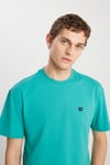 Wrangler % 100 Pamuk Regular Fit Bisiklet Yaka Erkek T Shirt MW7NM203877577 YEŞİL