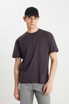 Wrangler % 100 Pamuk Regular Fit Bisiklet Yaka Erkek T Shirt MW7NM203877M39 SİYAH