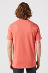 Wrangler % 100 Pamuk Regular Fit Bisiklet Yaka Erkek T Shirt MW7NM20387733L TURUNCU