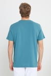 Wrangler % 100 Pamuk Regular Fit Bisiklet Yaka Erkek T Shirt MW7NM203877W25 TURKUAZ
