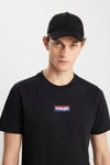 Wrangler % 100 Pamuk Regular Fit Bisiklet Yaka Erkek T Shirt W2510527001 SİYAH