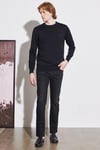 Wrangler % 100 Pamuk Regular Fit Bisiklet Yaka Triko Erkek Kazak W8A02P100 001 SİYAH