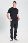 Wrangler % 100 Pamuk Regular Fit Bisiklet Yaka Logolu Erkek T Shirt W7NM203877001 SİYAH