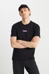 Wrangler % 100 Pamuk Regular Fit Bisiklet Yaka Erkek T Shirt W2510527001 SİYAH