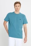 Wrangler % 100 Pamuk Regular Fit Bisiklet Yaka Erkek T Shirt MW7NM203877W25 TURKUAZ