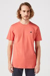 Wrangler % 100 Pamuk Regular Fit Bisiklet Yaka Erkek T Shirt MW7NM20387733L TURUNCU