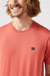 Wrangler % 100 Pamuk Regular Fit Bisiklet Yaka Erkek T Shirt MW7NM20387733L TURUNCU