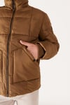 Wrangler Kapitoneli Regular Fit Dik Yaka Erkek Mont W232183 211 CAMEL