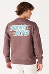 Wrangler Loose Fit Şardonlu Bisiklet Yaka Erkek Sweat W232244 220 KOYU KAHVE