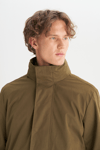 Wrangler Pamuk Karışımlı Regular Fit Dik Yaka Erkek Parka W2520422 801 KOYU HAKİ