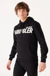 Wrangler Pamuklu Kapüşonlu İçi Polarlı Regular Fit Erkek Sweat W232257001 SİYAH