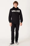 Wrangler Pamuklu Kapüşonlu İçi Polarlı Regular Fit Erkek Sweat W232257001 SİYAH