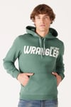 Wrangler Pamuklu Kapüşonlu İçi Polarlı Regular Fit Erkek Sweat W232257300 YEŞİL