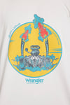 Wrangler Pamuklu Loose Fit Baskılı Bisiklet Yaka Erkek T Shirt W231237 811 TAŞ