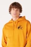 Wrangler Pamuklu Loose Fit Sırt Baskılı Kapüşon Yaka Erkek Sweat W656I4 H43 TURUNCU