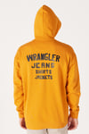 Wrangler Pamuklu Loose Fit Sırt Baskılı Kapüşon Yaka Erkek Sweat W656I4 H43 TURUNCU