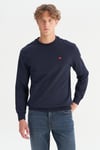 Wrangler Pamuklu Regular Fit Bisiklet Yaka Erkek Sweat W2520255 410 LACİVERT