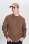 Wrangler Pamuklu Regular Fit Bisiklet Yaka Erkek Sweat MW242262 220 KAHVE