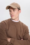 Wrangler Pamuklu Regular Fit Bisiklet Yaka Erkek Sweat MW242262 220 KAHVE