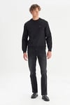 Wrangler Pamuklu Regular Fit Bisiklet Yaka Erkek Sweat W2520255 001 SİYAH