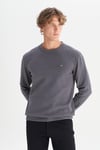 Wrangler Pamuklu Regular Fit Bisiklet Yaka Erkek Sweat MW242262 035 GRİ