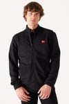 Wrangler Pamuklu Regular Fit Dik Yaka Fermuarlı Erkek Sweat W663I3 101 SİYAH