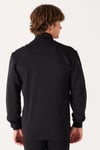 Wrangler Pamuklu Regular Fit Dik Yaka Fermuarlı Erkek Sweat W663I3 101 SİYAH
